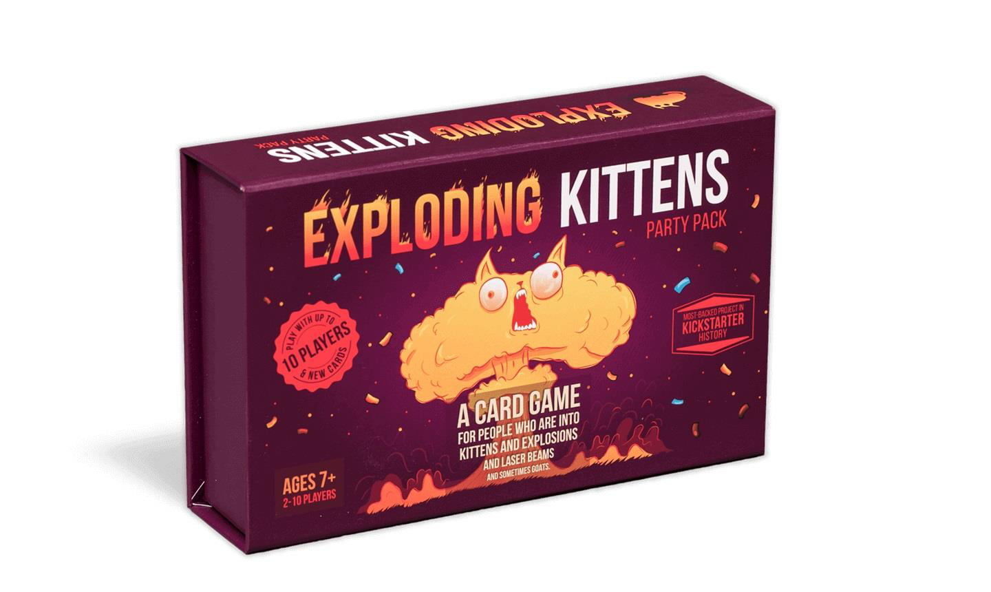 Exploding Kittens Party Pack & Throw Throw Burrito Board Game Bundle Brand New 
