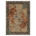 thumbnail image 4 of DEORAB Outdoor Rug 2.5'X8' Chenille Patio Carpet Washable Non Slip Three-Layer Material Animal Print Rug Camping Outside RV Mat Brown, 4 of 7