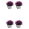 thumbnail image 4 of Guardoinrt 2pièces Plantes de Simulation en Pot Ajoutant Beauté et Style à Tout Décor Pot Bonsaï Durable Ornement lotus Rouge 2Set, 4 of 6