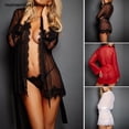 thumbnail image 3 of numerousjiang 1set mujeres encaje ropa de dormir bata albornoz sexy lencería g-string babydoll vestido mxpangjing, 3 of 4