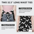 thumbnail image 6 of Halloween Bat Apron-Garden Aprons for Women with Pockets-Cotton Linen Waterproof Kitchen Cooking Gardening Aprons Adjustable for Kitchen,Cooking,BBQ and Salon 32"x27", 6 of 7