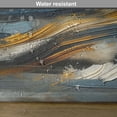 thumbnail image 5 of Ambesonne Navy Blue Place Mats Set of 4, Abstract Art Brushstroke, Standard Size, Orange Slate Blue and Grey, 5 of 5