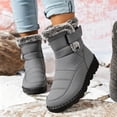 thumbnail image 5 of Jamicy Snow Boots for Women Winter Shoes Waterproof Warm Plush Lined Mid-Calf Winter Boots with Non-Slip Outsole for Cold Weather, 5 of 6