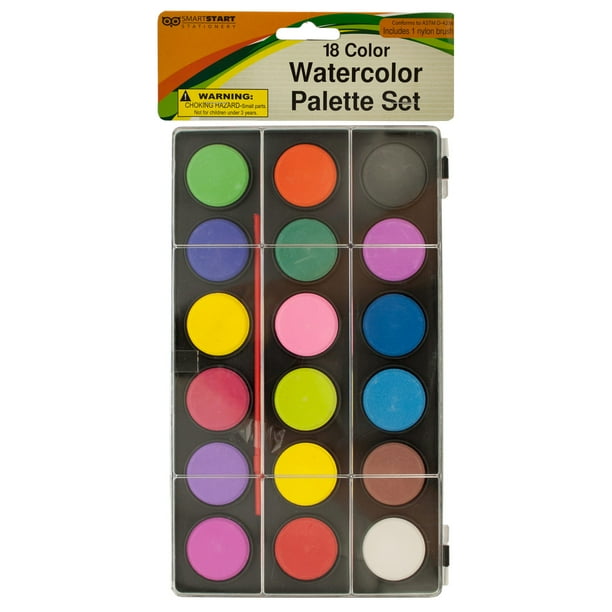 New 614781 Watercolor Paint Palette Set With Brush (50Pack) Paint