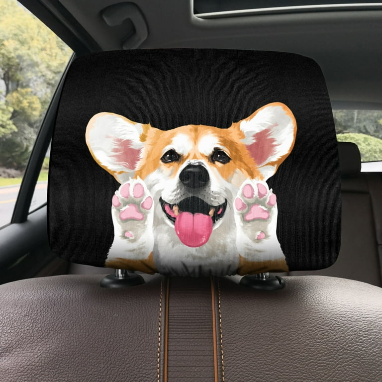 Cardigan Corgi Car Seat Covers (Set of 2) - Red Cardigan Corgi Car Seat Covers (Set of 2) - Red