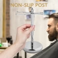 thumbnail image 4 of Deluxe Chrome Razor and Brush Stand. The Best Safety Razor Stand. This Will Prolong The Life of Your Shaving Brush Silver, 4 of 6