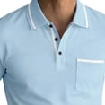 thumbnail image 5 of Vetsdori Mens Short Sleeve Shirts Polo Summer Pullover Pocket Work Collar Casual Plain T-Shirts for Men Stylish, 5 of 5