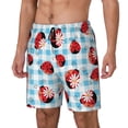 thumbnail image 2 of Haiem Flowers And Lady Bugs Men'S Quick-Dry Swim Trunks: Comfortable Beach Shorts With Mesh Lining And Pockets - Ideal For Swimming And Sunbathing Medium, 2 of 9