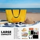 thumbnail image 5 of Fotbe Yellow Lemon Bolsa de Viaje para Playa - Resistente al Agua, Bolsa Tote de Gran Capacidad y Ligera con 7 Bolsillos para Mujeres y Hombres, 5 of 7