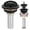 Matte Black, variant on Uni-Green 3-in-1 Stainless Steel Brushed 3-1/2 in Kitchen Sink Drain with Rust-Resistant Strainer as Stopper