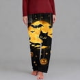 thumbnail image 2 of Miqool Women's Casual Pajama Pants Full Length Sleepwear Lounge Bottoms with Elastic Waist for Halloween S-5XL, 2 of 5