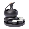 thumbnail image 4 of Ceramic sake set con cerámica más cálida, , bebida con bandeja, botella de sake bebida tradicional de sake para la fiesta de té en casa, 4 of 8