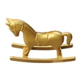 thumbnail image 1 of Lipstore Rocking Horse Ornament Decoration Housewarming Office Keepsake Multifunction gold, 1 of 8