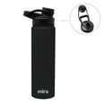thumbnail image 2 of MIRA Stainless Steel Insulated Sports Water Bottle | Metal Thermos Flask Keeps Cold for 24 Hours, Hot for 12 Hours | BPA-Free Spout Lid Cap (24 oz (710 ml, 0.75 qt), Black), 2 of 7