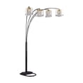 thumbnail image 2 of Rain drop Arc 4 Light Modern Crystal Floor Lamp Pewter, 2 of 5
