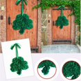 thumbnail image 4 of Guirnalda de trébol verde para el Día de San Patricio, ideal como adorno para el hogar. Los 45x45cm, 4 of 9
