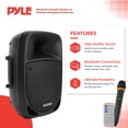 thumbnail image 2 of Pyle PSBT85A Haut-Parleur Karaoké Bluetooth 800 W avec Microphone Sans Fil et Télécommande, 2 of 7
