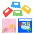 thumbnail image 3 of Paint Scrapers, 4 Different Designs, Patterns & Swirls, Set of 4, Kids Scraper Tools for Painting Craft, 3 of 10