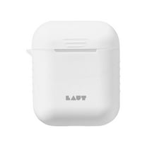 LAUT - POD for AirPods Charging Case | Slim Protective | Silicone Rubber | Easy Grip | Anti-Scratch (White)