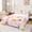 Pink Orange, variant on Manfei Kawaii Snacks Twin Sheet Sets 3pcs for Kids Girls, Bread Ice Cream Twin Fitted Sheet, Donut Cake Strawberry Flat Sheet, Super Cozy Room Decor