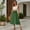 01-Army Green, variant on Women's High Waist Midi Skirt Ruffle Elastic Waist Tie Bow Side Pockets Solid Color Summer Beach Casual A-Line Skirt 01-Army Green XXL