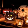 thumbnail image 4 of Wooden LED Pumpkin Lights Battery Operated Wooden Lanterns for  Decoration, 4 of 7