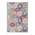 thumbnail image 2 of 2â€™ x 10â€™ Rust Distressed Floral Runner Rug, 2 of 8