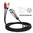 thumbnail image 4 of Stereo Audio Interconnect Cable Adapter Professional Audio Cable Adapter, 4 of 9