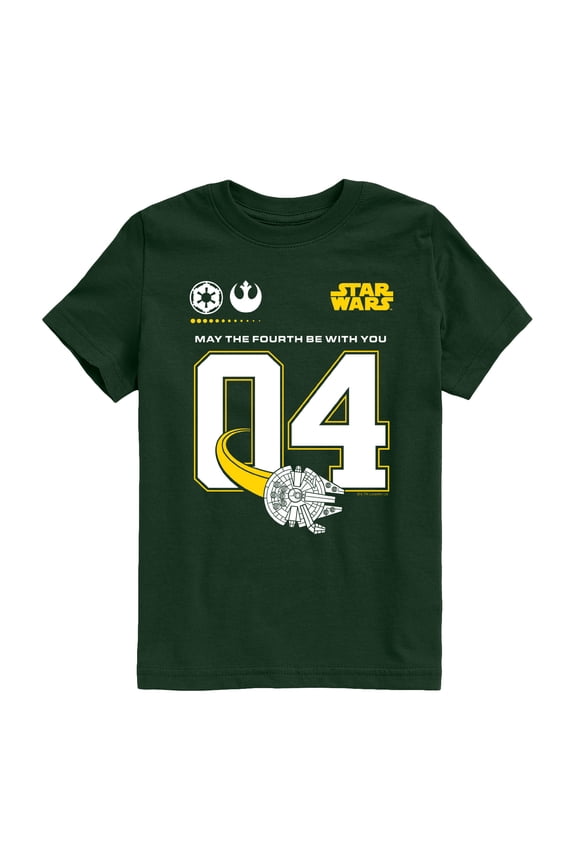- May The Fourth Jersey - Youth Boys Short Sleeve Graphic T-Shirt