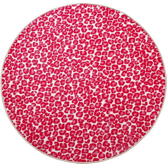 Animal Collection Custom Size Animal Print Area Rug for Living Room, Dining Room, Kitchen, Bedroom, Kids, Cheetah Hang Loose - 3' Round