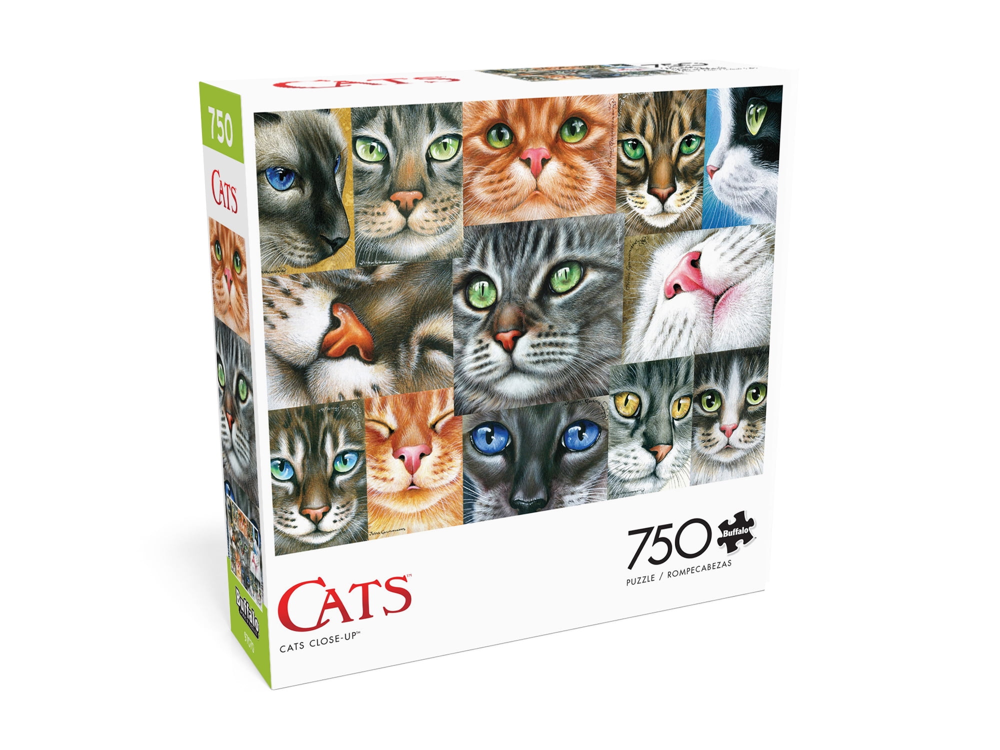 Buffalo Games 750-Piece Cats Close-up Adult Interlocking Jigsaw