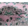 thumbnail image 4 of oneOone Viscose Chiffon Fabric Leaves & Floral Block Printed Fabric 1 Yard 42 Inch Wide, 4 of 4