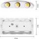 thumbnail image 2 of Aplique de pared para exterior de 18W y 6LED, resistente al agua IP65, aplique de pared interior de diseño moderno, luz blanca cálida, para dormitorio, cocina, pasillo, 2 of 5