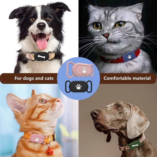 Pet Tracker Case under $5! CQCYD Silicone Protective Cover for Pet Tracker, Waterproof Locator Case for Cats Dogs, Anti-Loss Device Holder, Durable Shockproof Cover