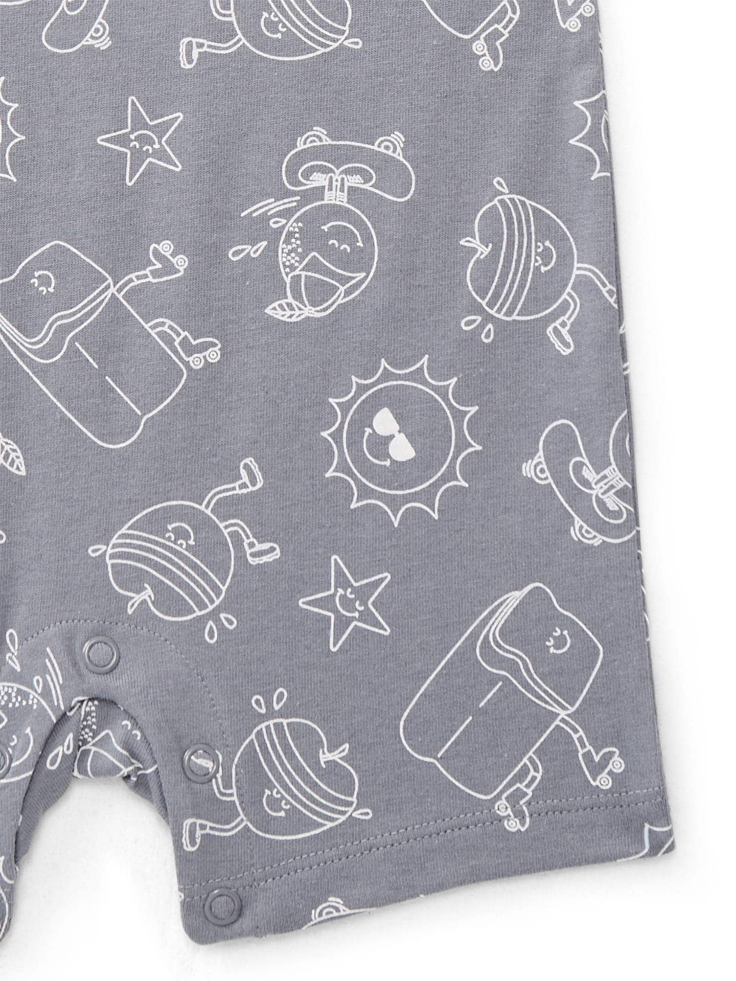 Wonder Nation Baby Boys Printed Jersey Romper, Sizes 0M-24M