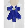 thumbnail image 4 of INSPIRE CHIC Broche de cinta para mujer, lazo, corbata, broches para bodas y fiestas, color azul, 4 of 4