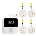 thumbnail image 1 of Wireless WiFi Elderly Caregiver Pager SOS Call Button Emergency SOS Alert System for Seniors Patients Elderly(B), 1 of 5