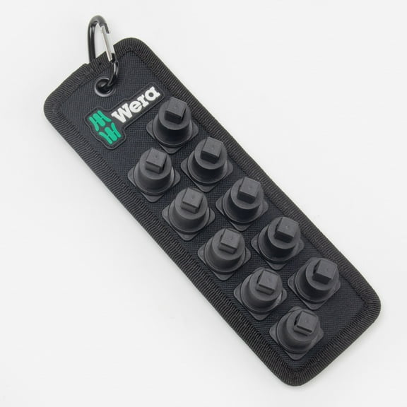 Wera 003982 Textile Belt for VDE Sockets, 3/8" Square Drive, 10-piece, Empty