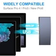 thumbnail image 4 of Para Surface Pro 6 5 4 Hub 5 en 1 EstacióN de Acoplamiento USB con Lector de Ranura para Tarjeta de Memoria USB 3.0 de 2 Puertos Compatible con 4K, 4 of 5