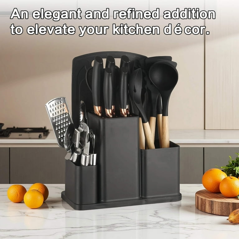 HEESEM 20 Pcs Silicone Stainless Steel Cooking Utensils Set