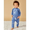 thumbnail image 5 of Little Star Organic Baby Boy Girl Unisex 2 Pc Sweatsuit Set, Size Newborn - 24 Months, 5 of 10