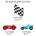 thumbnail image 7 of Big Dot of Happiness Let's Go Racing - Racecar - Race Car Birthday Party or Baby Shower DIY Decorations - Clothespin Garland Banner - 44 Pieces, 7 of 7