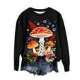 thumbnail image 4 of Xuyuer Womens Casual Fashion Sweatshirts Loose Pullover Sweatshirt Long Sleeve Crewneck Tops, 4 of 5