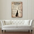 thumbnail image 2 of Dobermann Dog Wall Art House Rules Retro Poster Funny Canvas Wall Art For Living Room Unframed 16×24 in, 2 of 5