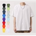 thumbnail image 2 of Camiseta 100% algodón orgánico con logotipo personalizado, venta al por mayor, camisas informales formales para hombre, talla grande, estampado de cuello mandarín corto de verano, 2 of 4