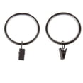 thumbnail image 3 of PlusCasa Noise-Canceling 1-3/4 inch Black Curtain Rings with Clips (10 Count), 3 of 3