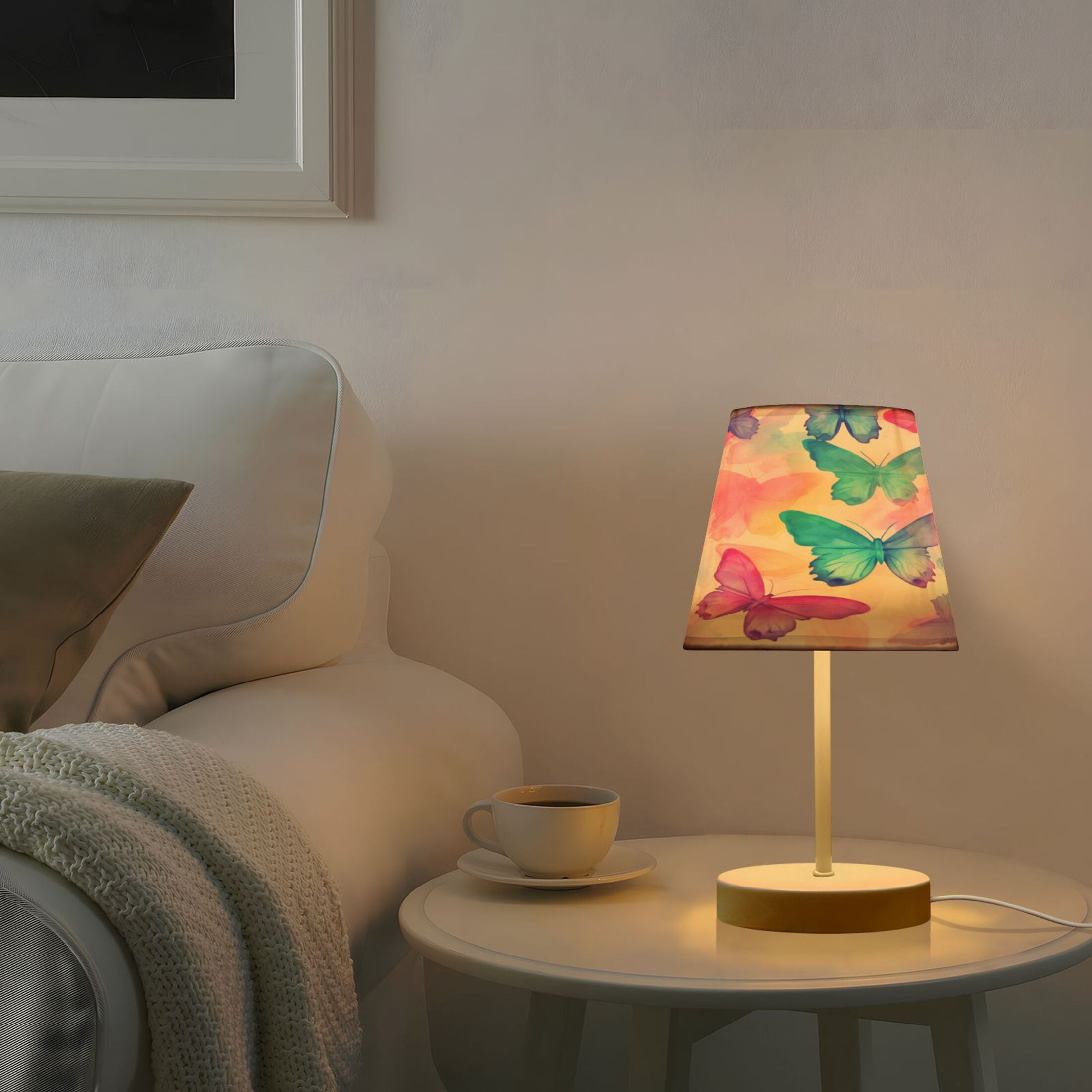 Gorgeous Butterfly Desk Lamp LED Table Nightstand Lamps with 3 Color Temperatures for Home Bedroom Living Room Decor 8x12