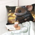 Naloa Cute BigEared Mouse Pillow Covers, Throw Pillow Case Cushion