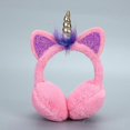 thumbnail image 1 of 1PCS Cache-Oreilles licorne d'Hiver Rouge pastque, Cache Oreille Fille Peluche Doux Protection Oreille Hiver Earmuffs pour Fille Homme Femme, Couvertu, 1 of 4