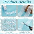 thumbnail image 4 of 19.69 Yard Iridescent Ribbon 1-1/2 inch Wide Iridescent White Decorative Ribbon Polyester Craft Fabric Ribbon for Flower Bouquet, 4 of 6